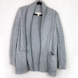 Michael Kors Thick Cable Knit Cardigan M